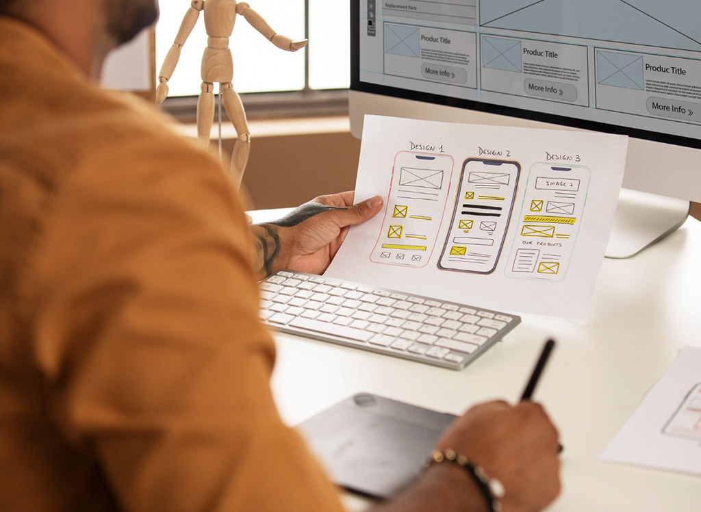 Visual design project illustration